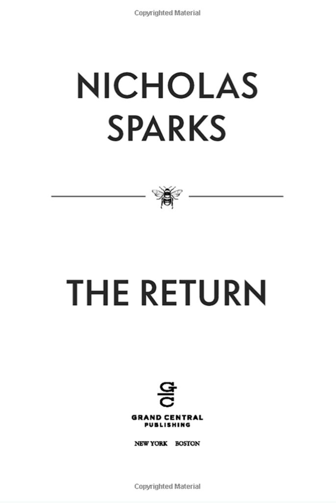 The Return Book Layout design