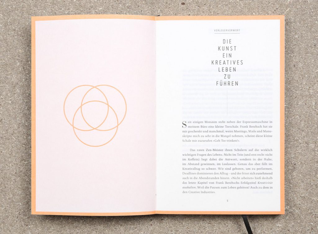 Die Kunst Ein Kreatives Leben zu Führen Book Layout Design