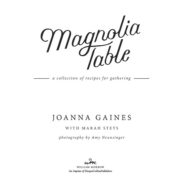 Magnolia Table Book Layout Design