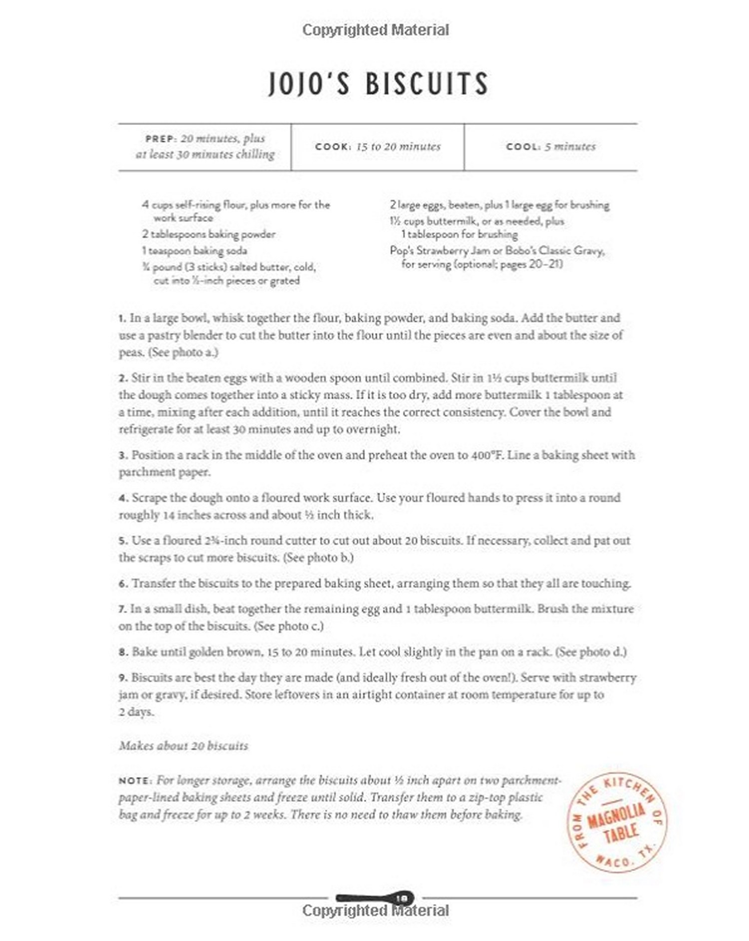 Magnolia Table Book Layout Design