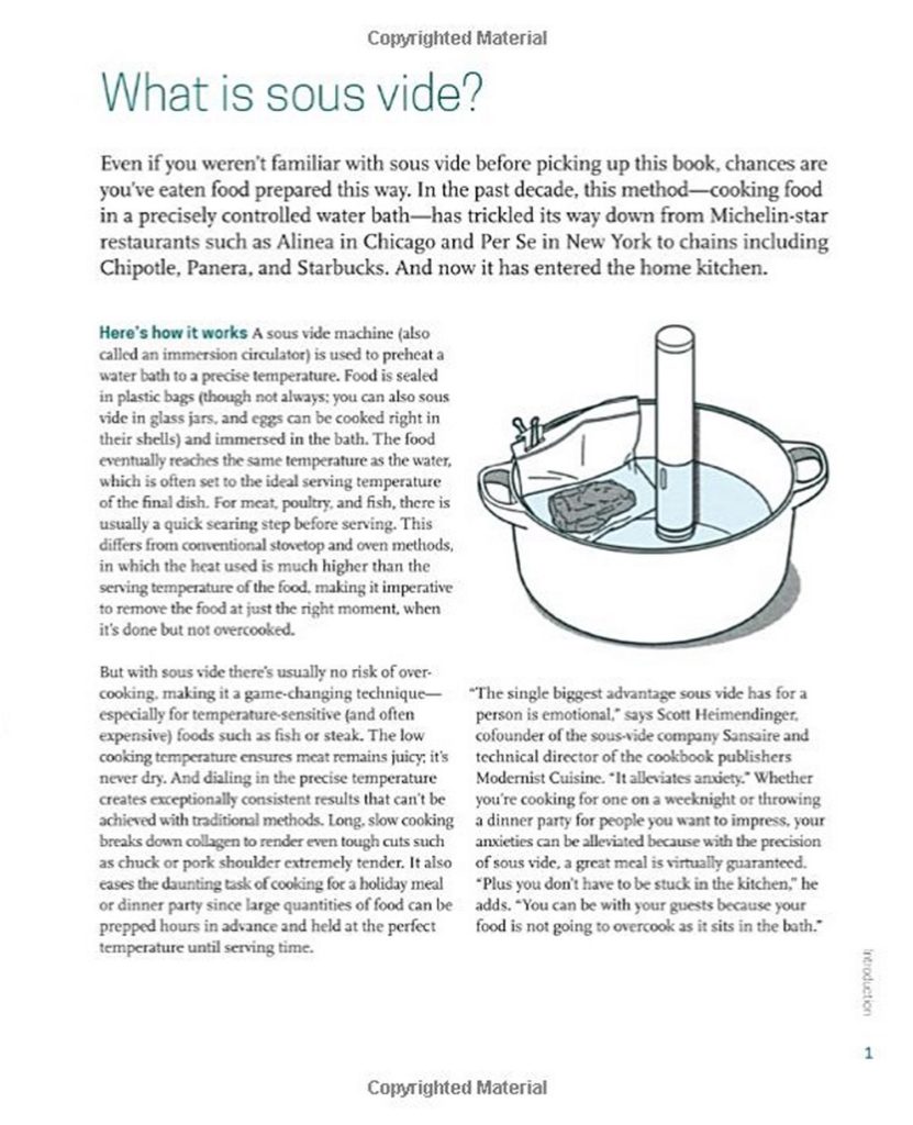 Cookbook Layout Design – “Sous Vide for Everybody” (paperback)