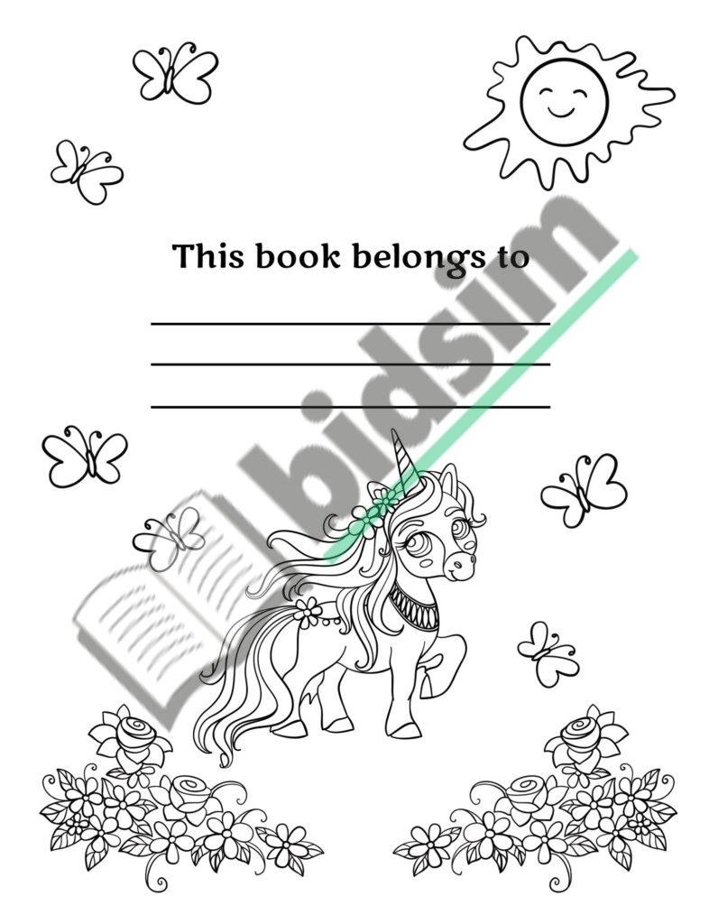 Unicorn: 50 designs for kids ages 4-8 for coloring