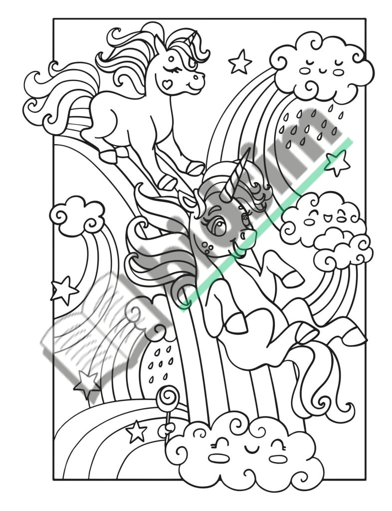 Unicorn: 50 designs for kids ages 4-8 for coloring