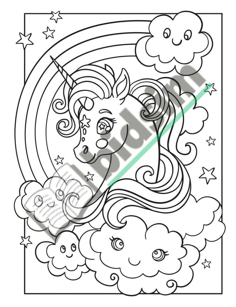 Unicorn: 50 designs for kids ages 4-8 for coloring