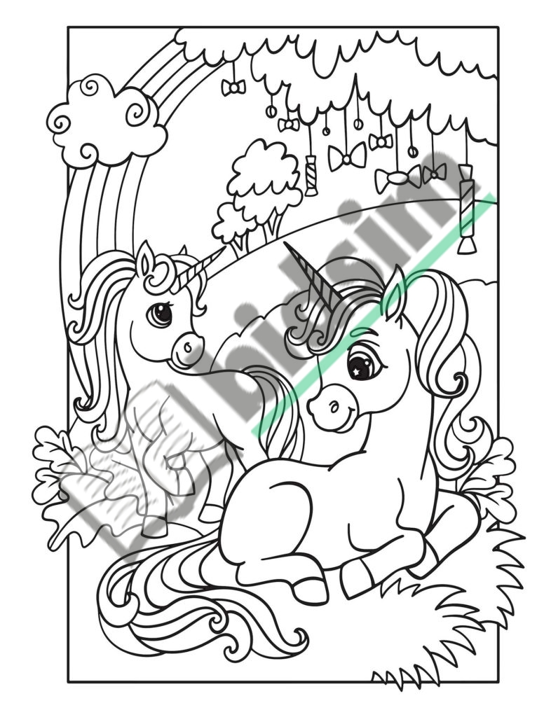Unicorn: 50 designs for kids ages 4-8 for coloring